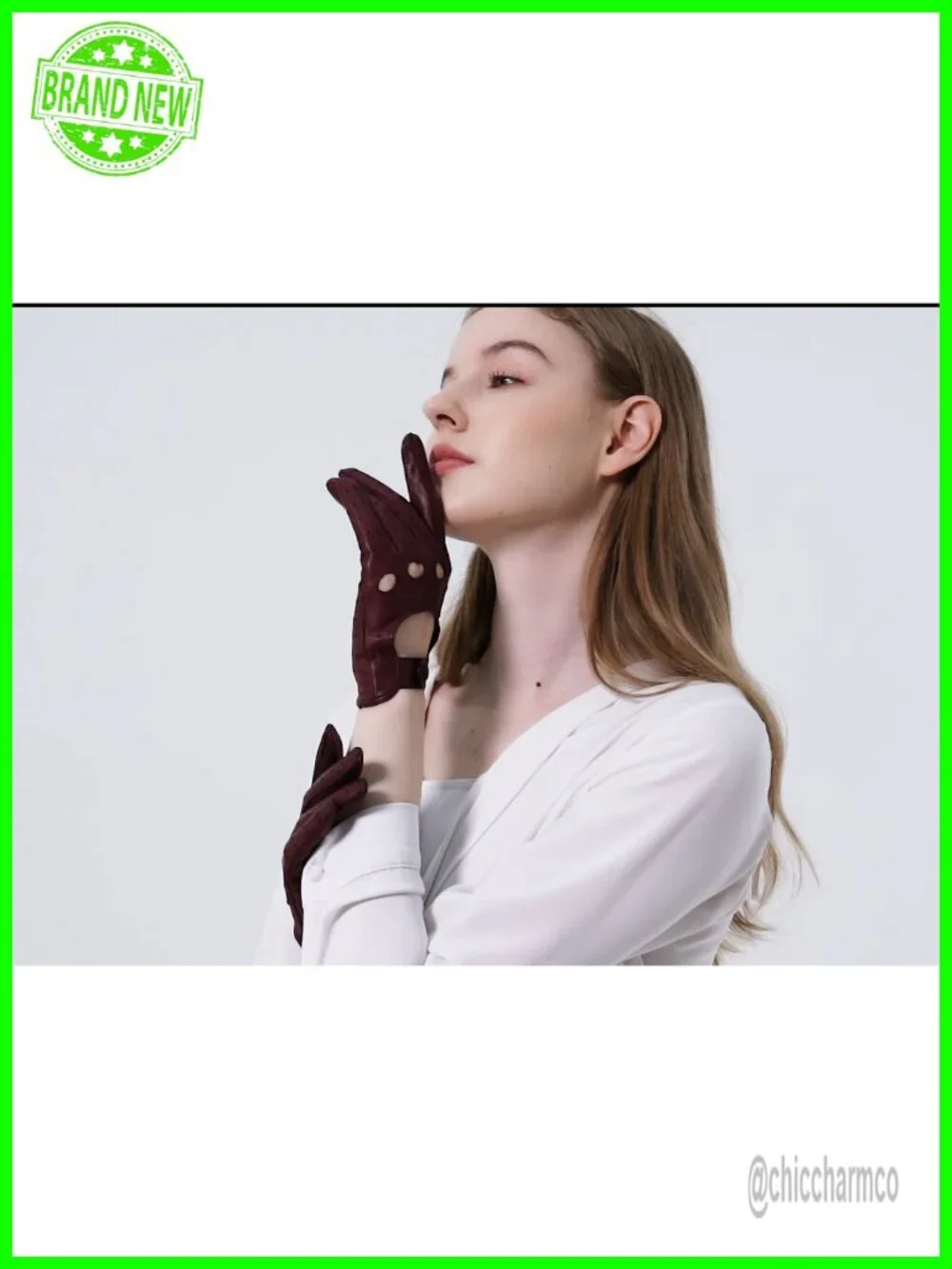 Vintage Touchscreen Leather Driving Gloves - Soft & Thin Italian Lambskin
